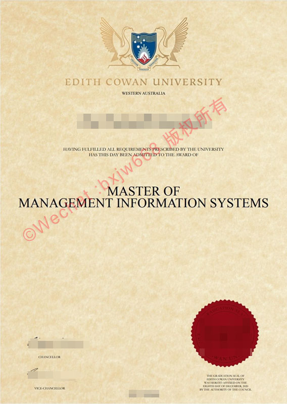 埃迪斯科文大学毕业证（Edith Cowan University diploma/Certificate of Degree）