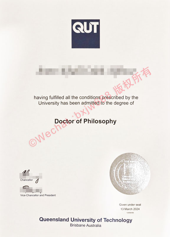 昆士兰科技大学毕业证（Queensland University of Technology diploma）
