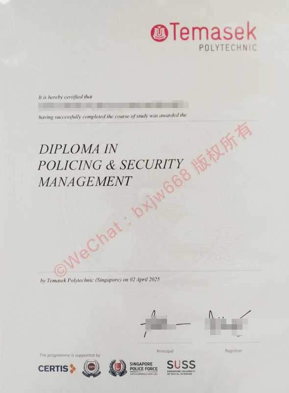 Temasek Polytechnic (淡马锡理工学院) 办学成就、专业设置与毕业文凭证书样式解析