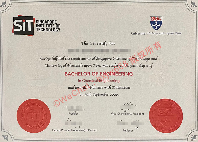 新加坡理工大学毕业证（Singapore Institute of Technology diploma / Certificate of Degree）