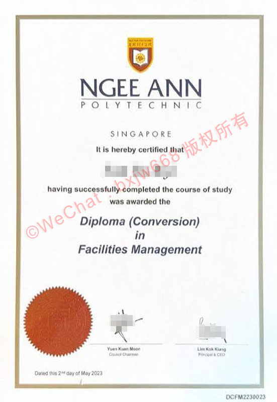新加坡义安理工学院毕业证（Ngee Ann Polytechnic diploma）