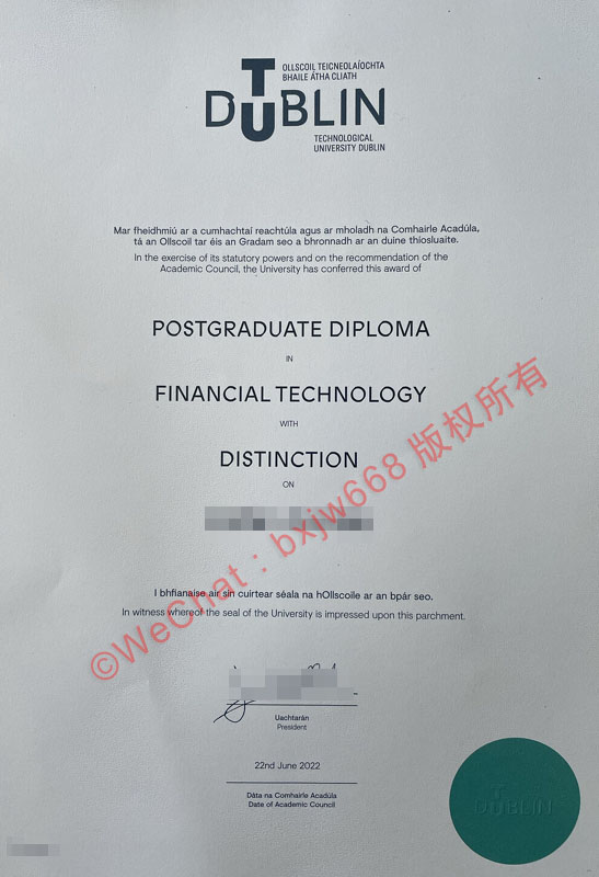 爱尔兰都柏林理工学院文凭排版与设计样本参考 - Dublin Institute of Technology (TU Dublin) 历史沿革及学校介绍