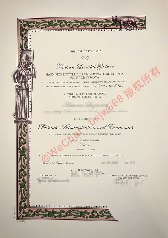 罗马第二大学（Università degli Studi di Roma "Tor Vergata"）文凭样本与现代学术生态深度解析