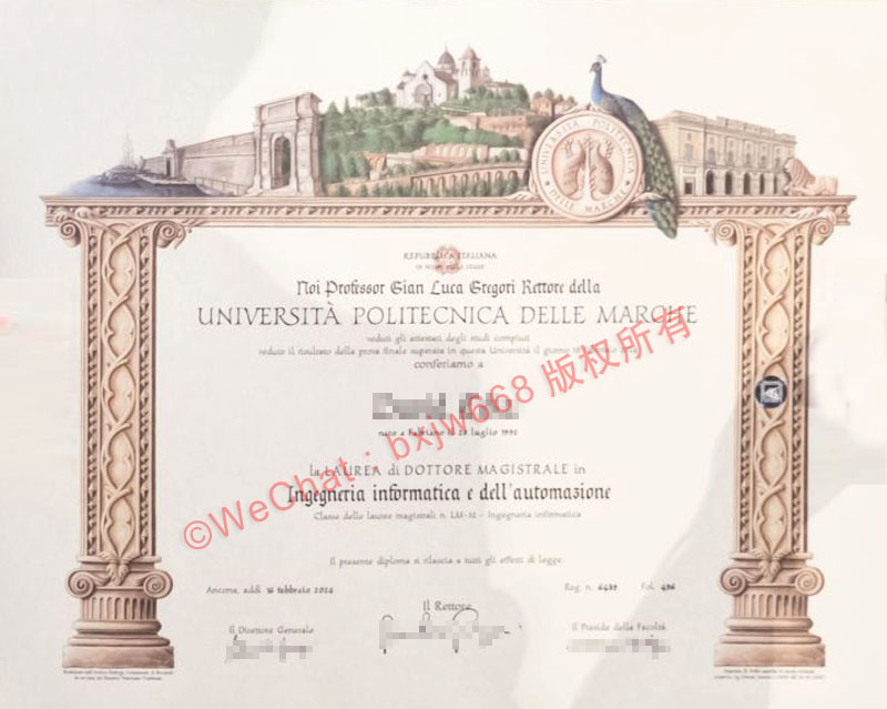 马尔凯理工大学（Università Politecnica delle Marche）毕业证书样本_多维实力解析关键要素指南