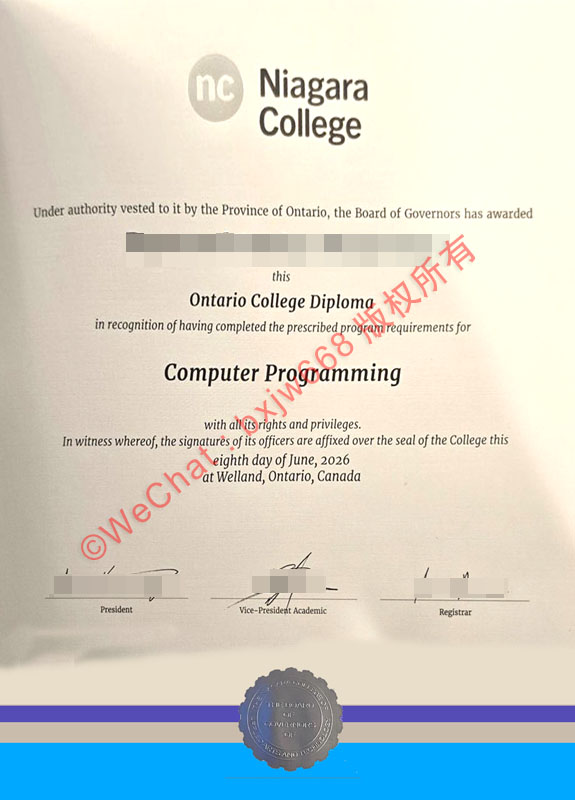尼亚加拉学院毕业证（Niagara College diploma）