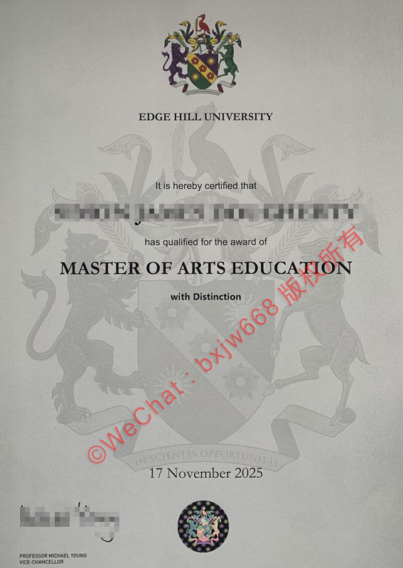 知山大学毕业证（Edge Hill University diploma）