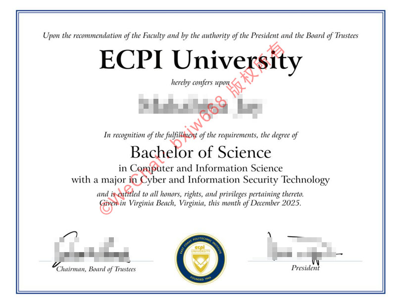 美国东海岸理工学院毕业证（ECPI University diploma/Certificate of Degree）深度解析与学术价值指南