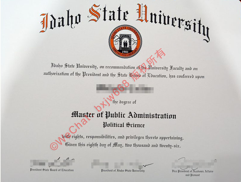 爱达荷州立大学毕业证（Idaho State University diploma/Certificate of Degree）办理、核验与学历认证全攻略