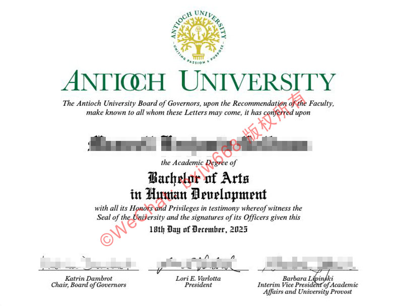 安提阿大学毕业证（Antioch University diploma/Certificate of Degree）版面细节鉴定、官方成绩单调取与海外学历认证步骤
