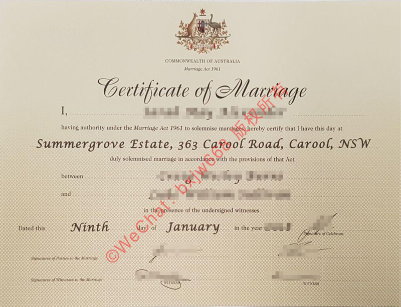 澳大利亚结婚证样本（Australia Certificate of Marriage）深度解析：新州民事登记与海牙认证回国实操指南