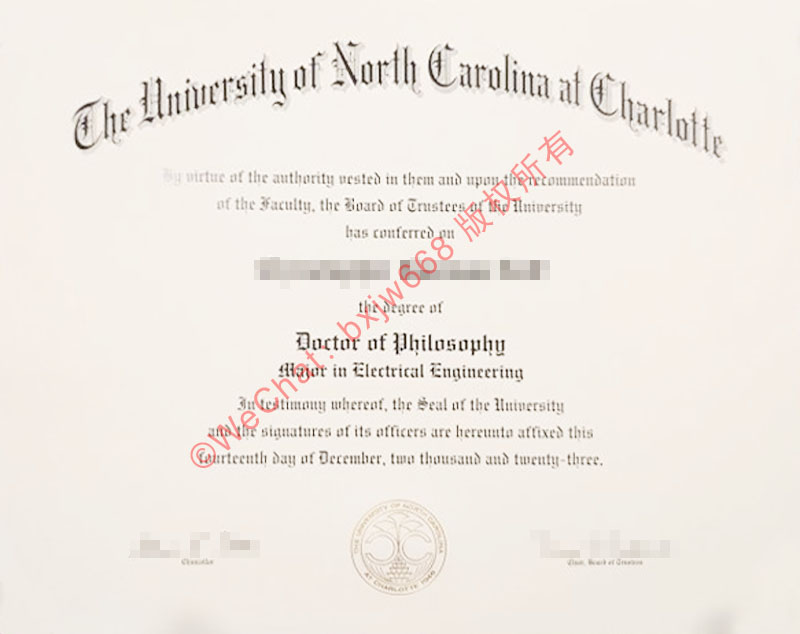 全景拆解：美国北卡罗来纳大学夏洛特分校博士高阶文凭（UNCC Ph.D. Diploma）特征与归国高层次人才认证