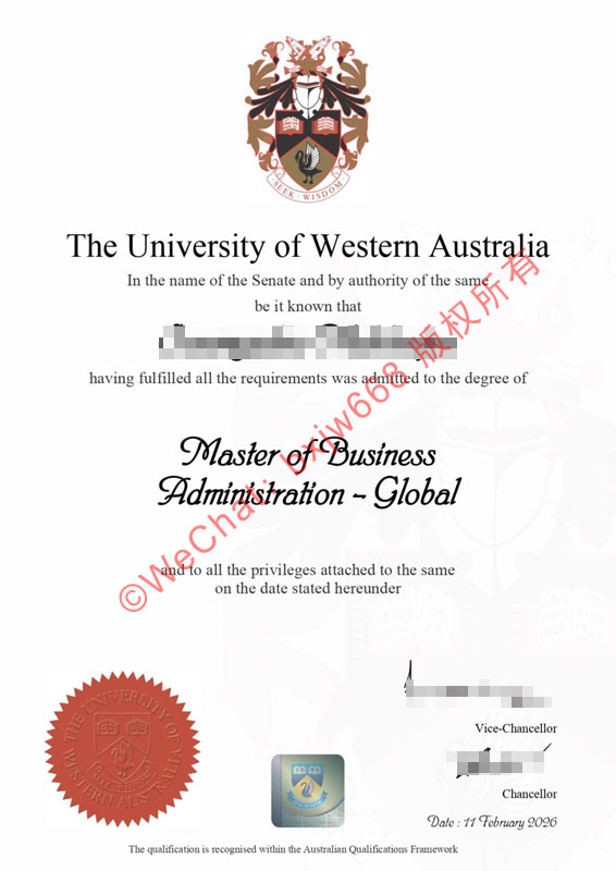 西澳大学毕业证（UWA diploma / Certificate of Degree）全解析：核心信息、防伪要点与回国认证指南