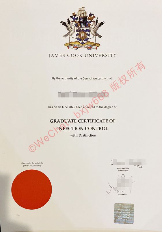 詹姆斯库克大学毕业证（JCU Diploma / Certificate of Degree）防伪特征及英联邦学制认证