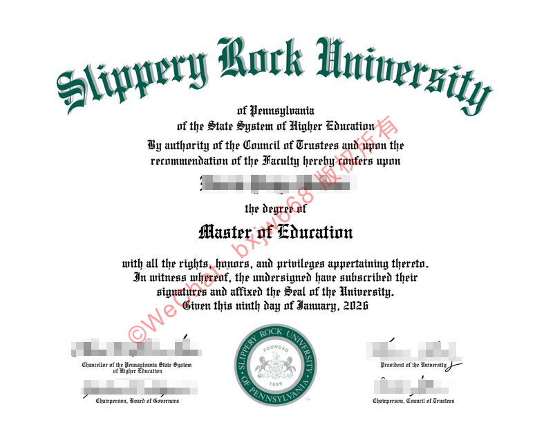 宾夕法尼亚滑石大学毕业证（SRU Diploma / Certificate of Degree）材质工艺与官方防伪特征鉴别