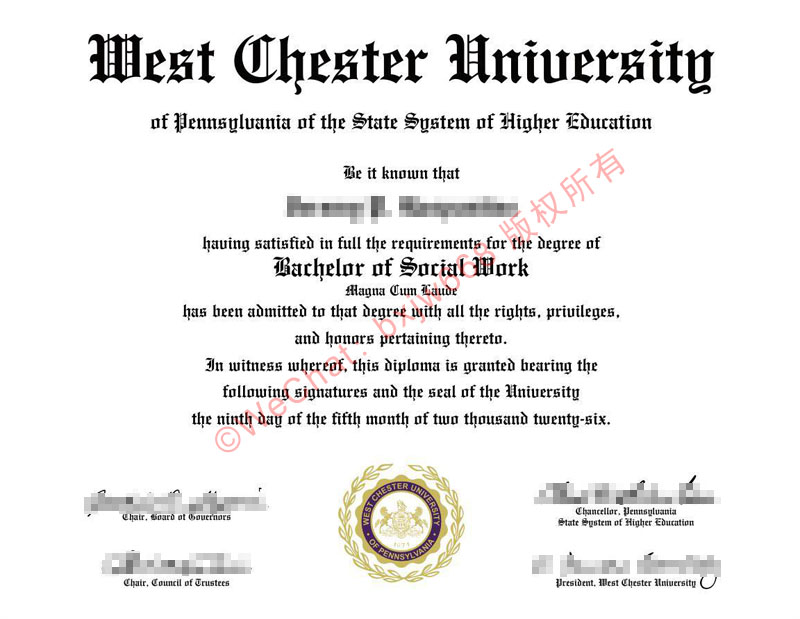 西切斯特大学毕业证（WCU Diploma / Certificate of Degree）看懂防伪细节与电子学位证申领指南
