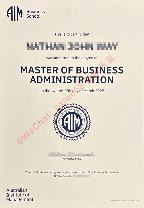澳洲管理学院商学院毕业证（AIM Business School diploma）在职场晋升中的破局效应